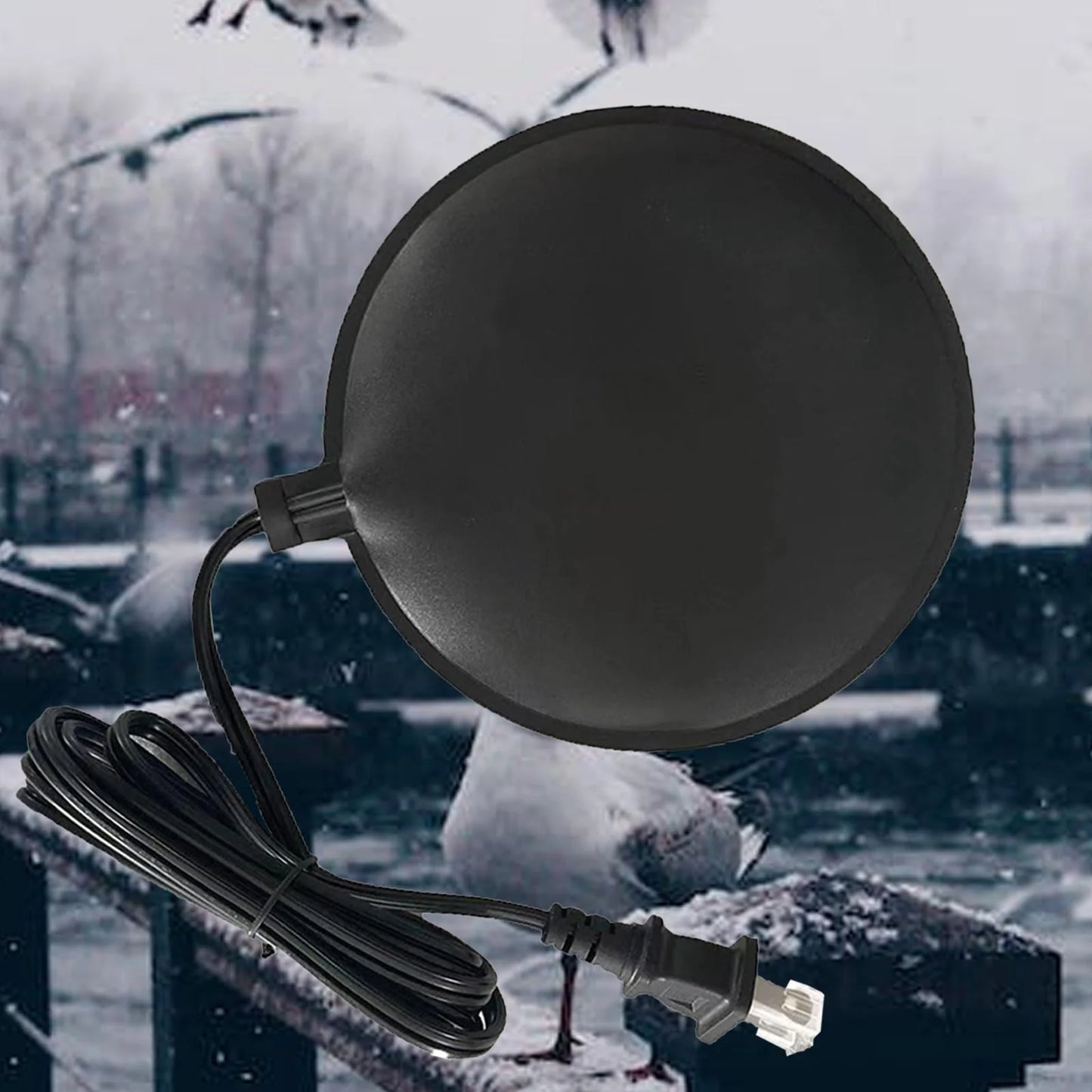 30W Built in Thermostat Automatic Utility DE Icer heater Deicer Birdbaths Deicer for Outdoors in Winter Garden