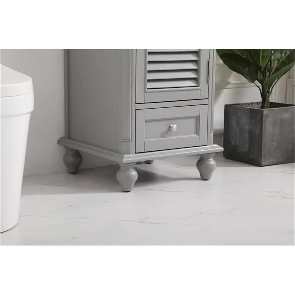 19 inch single bathroom vanity in grey