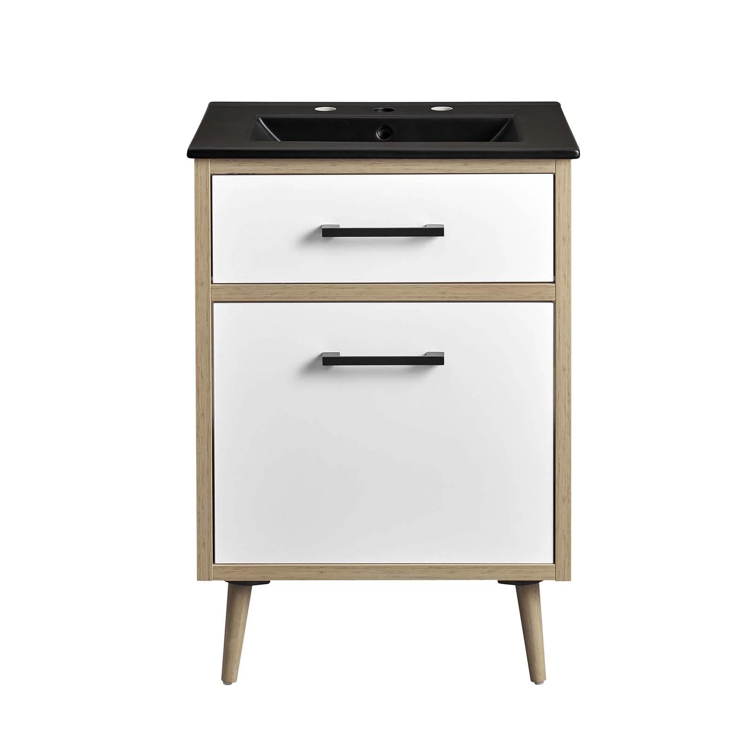 Modway Maverick 24" Bathroom Vanity in Black Oak