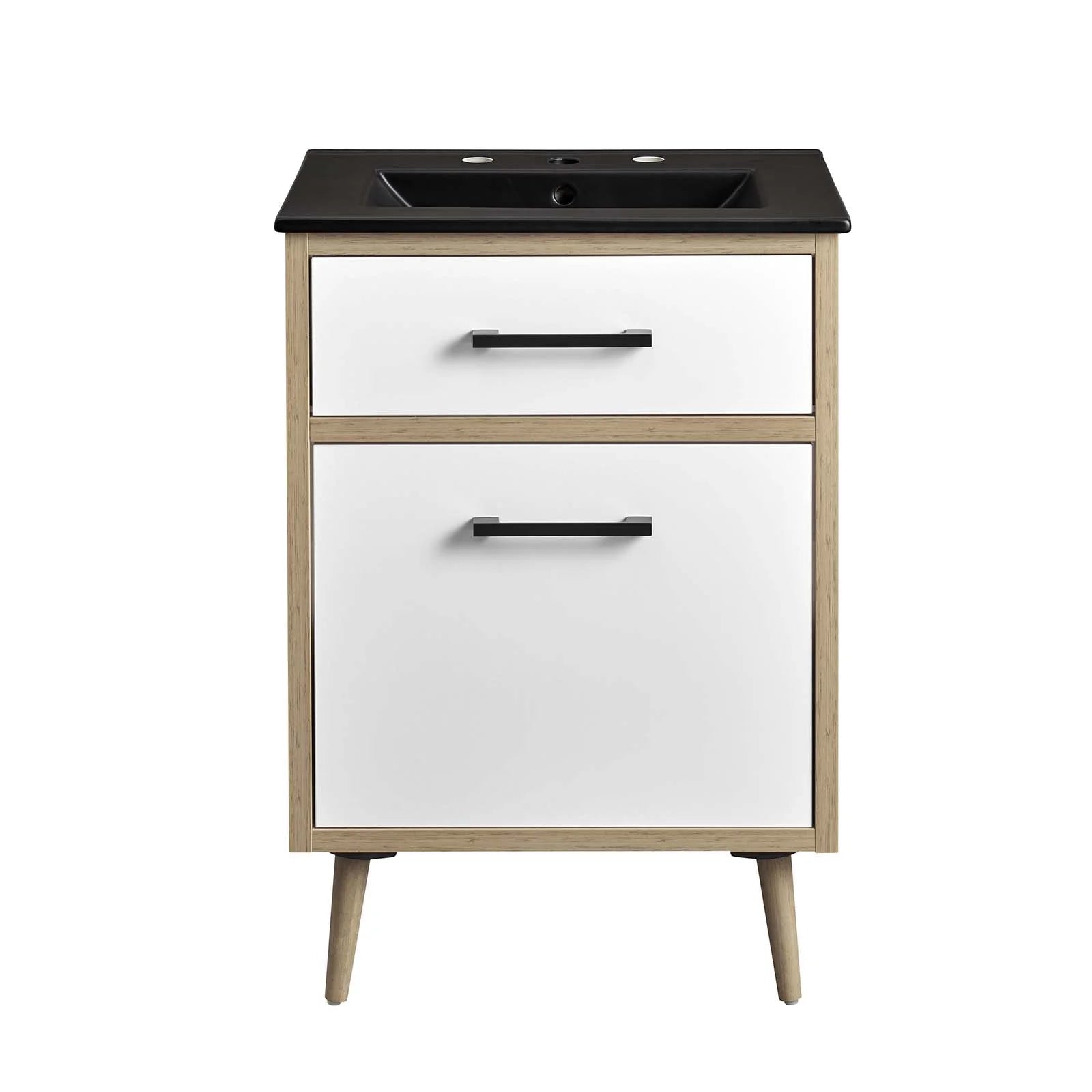 Modway Maverick 24" Bathroom Vanity in Black Oak