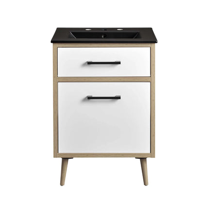 Modway Maverick 24" Bathroom Vanity in Black Oak
