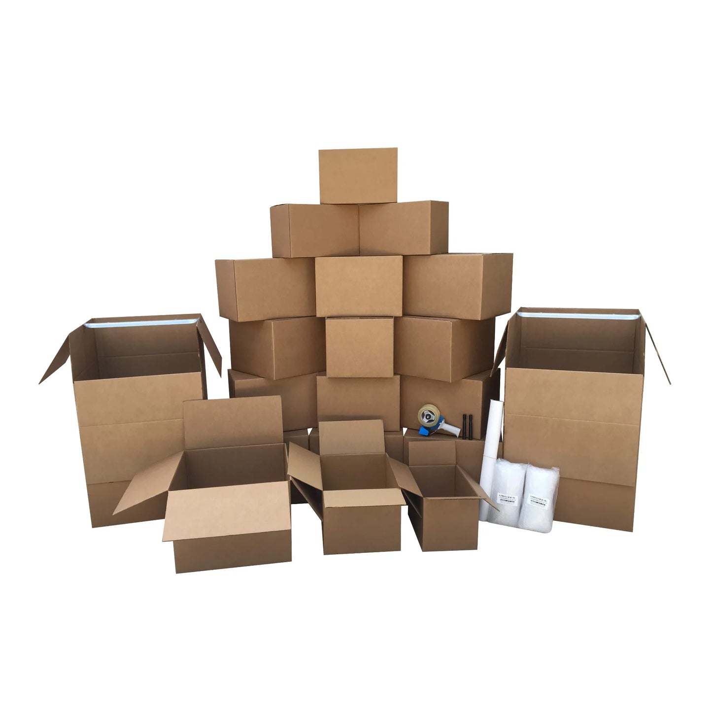 uBoxes 2 Room Wardrobe Kit 20 Moving Boxes plus Packing Supplies