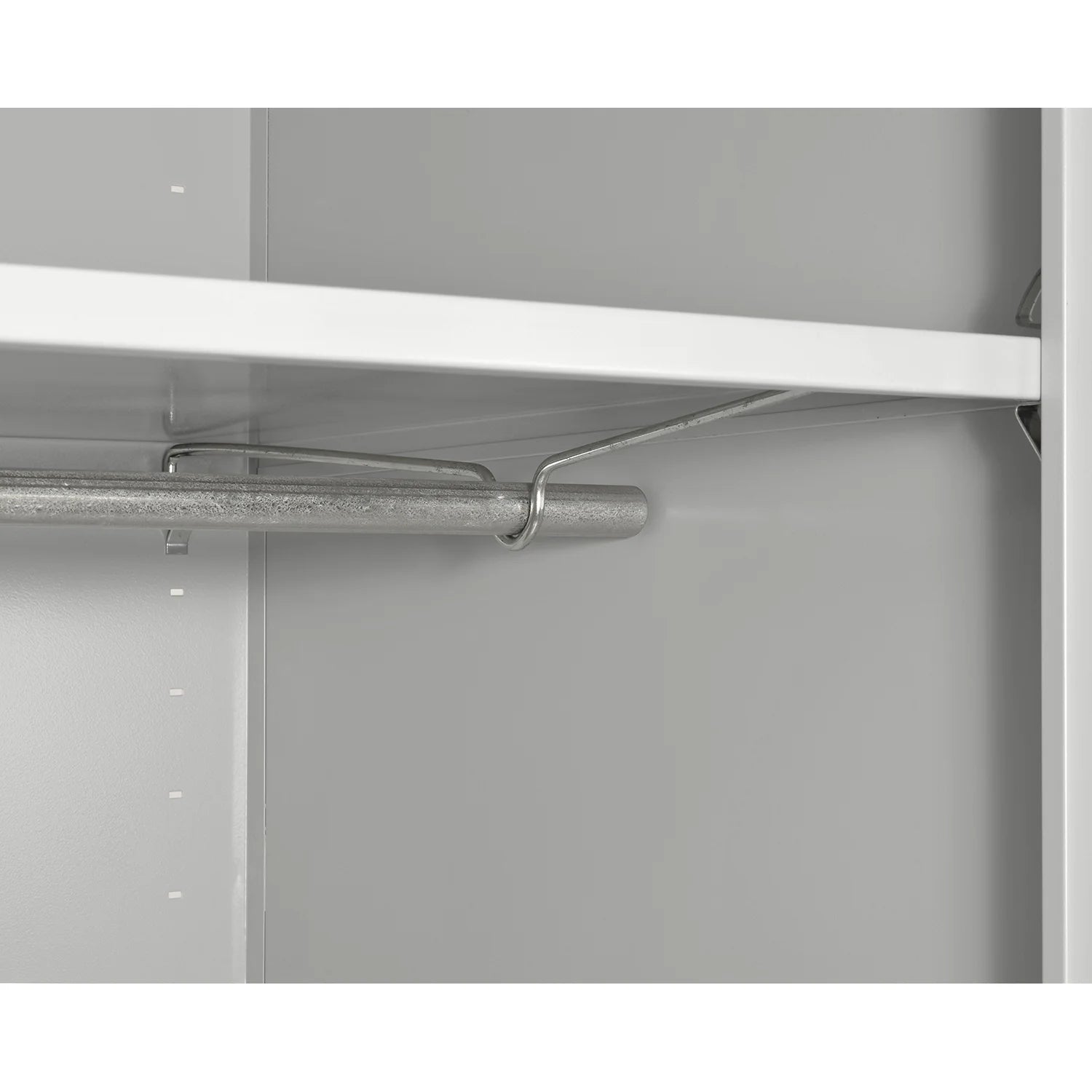Elite Series Wardrobe Cabinet with Adjustable Shelf, 36"W x 24"D x 72"H, Dove Gray