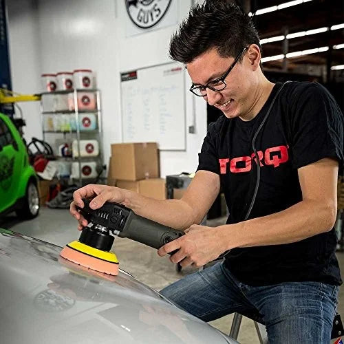 Chemical Guys BUF_209X TORQX Random Orbital Polisher, Complete Detailing Kit with Pads, Pad Cleaner & Conditioner, Towels (Safe for Cars, Trucks, SUVs, & More) 700W, Orbit 8mm - 12 Items