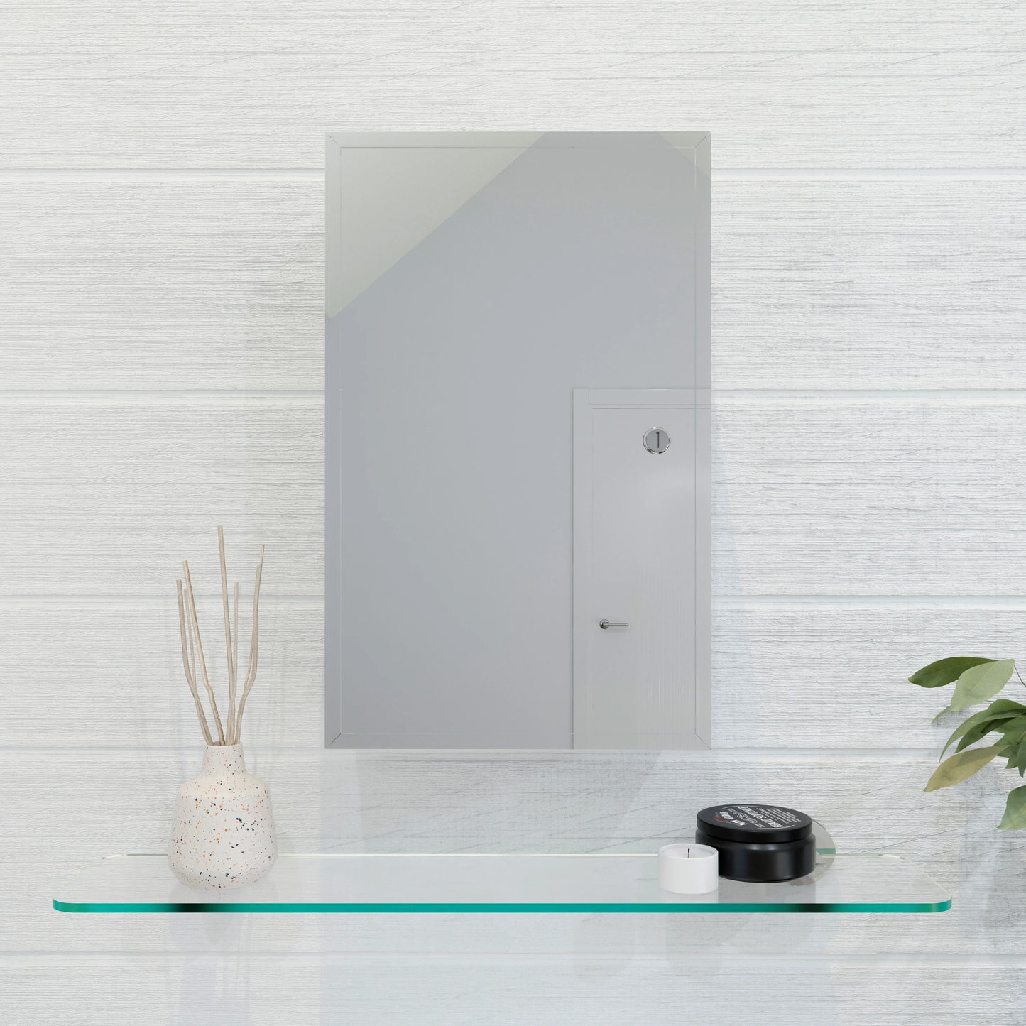 Croydex Trent Lockable Bathroom Storage Medicine Cabinet, Stainless Steel (15.7 x 9.8 in)