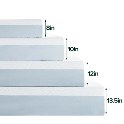Spa Sensations by Zinus 12" Gel Essential Memory Foam Mattress, King