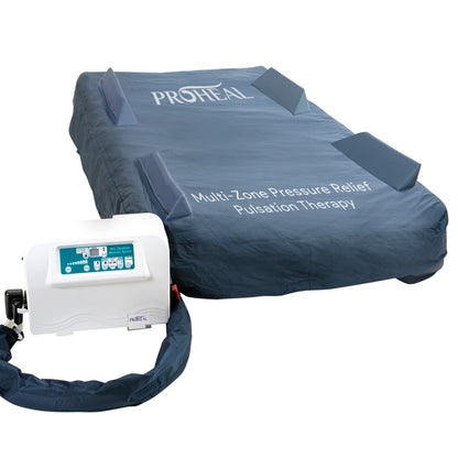 Proheal Bariatric True Low Air Loss Alternating Pressure Air Mattress with Pump & Raised Rails - Stages I-IV - 36° x 80° x 8°/11"