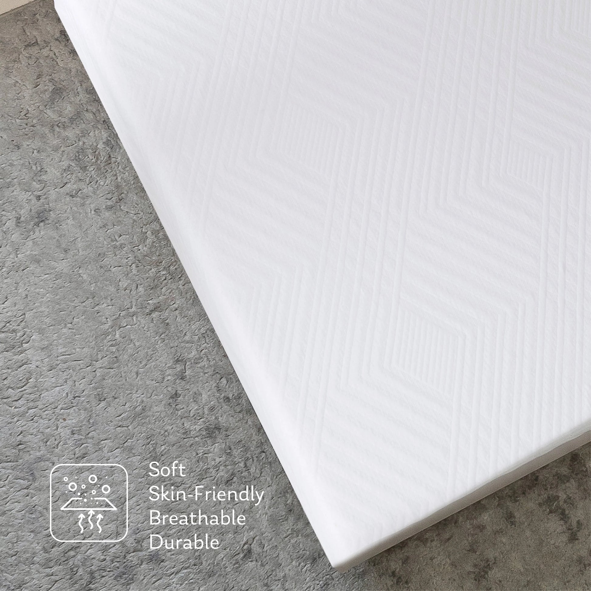 MLILY Ego White 6 inch Memory Foam Mattress, Twin Size Mattress, Bed in a Box
