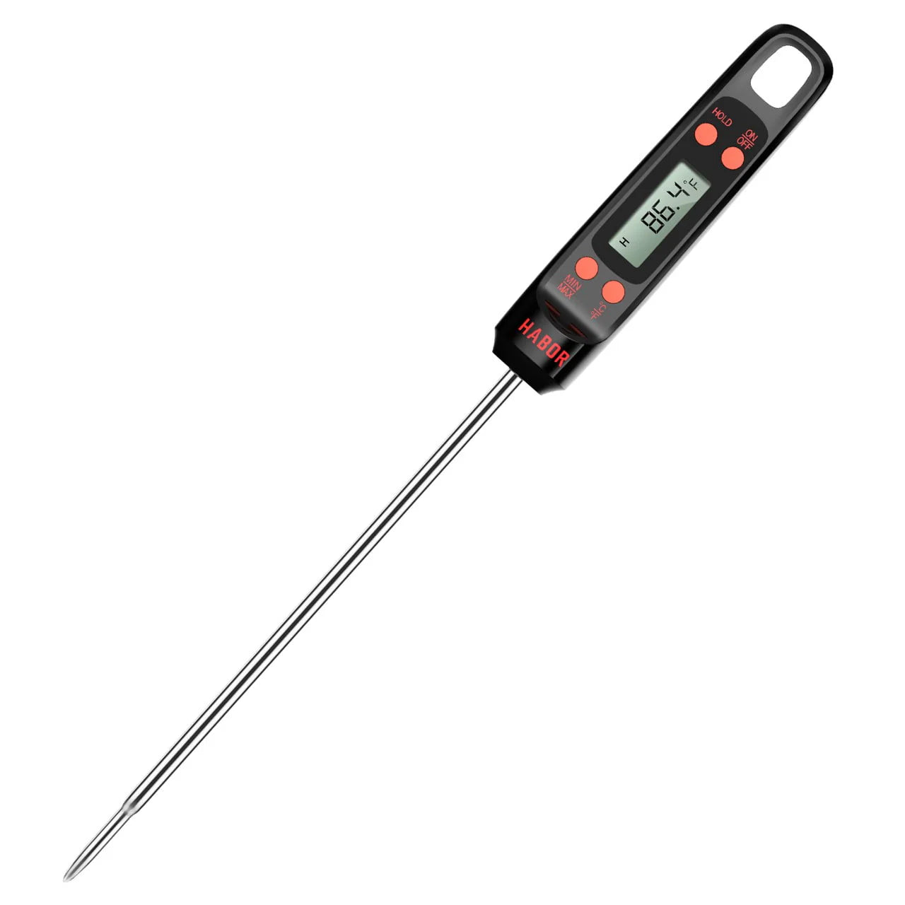 Habor Meat Thermometer, Instant Read Digital Cooking Thermometer, Grilling Thermometer with Super Long Probe for Kitchen BBQ Grill Smoker Meat Oil Milk Yogurt Temperature