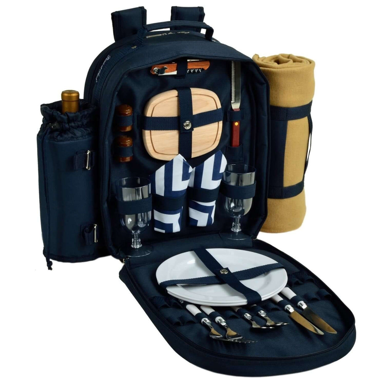 Picnic at Ascot Bold Picnic Backpack for 2 with Blanket