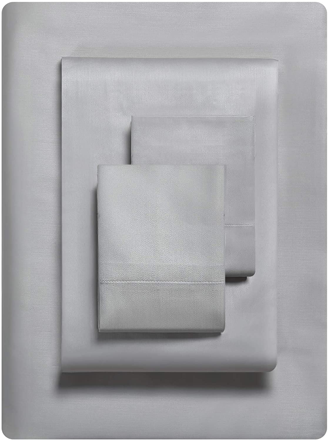 Vera Wang 800 Collection Bed Sheet Set - 800 Thread Count, Silky Smooth Wrinkle-Resistant Bedding, Queen, Grey Steel Grey Queen