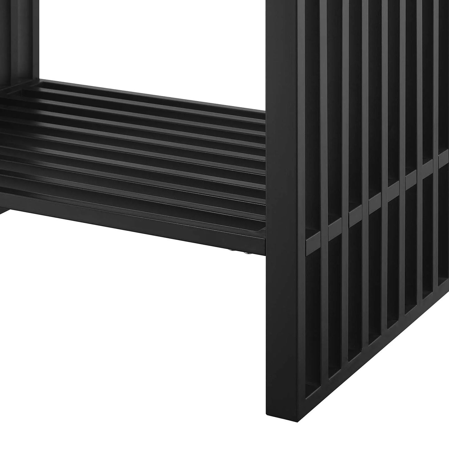 Modway Gridiron 30" Bathroom Vanity in White Black