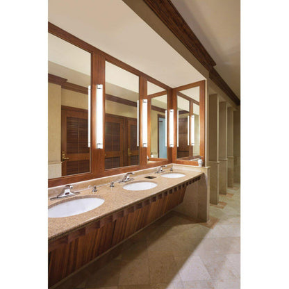 1 Light Linear Bath Vanity Approved For Damp Locations With Transitional Inspirations 4.5 Inches Tall By 24.75 Inches Wide Kichler Lighting 11142Niled