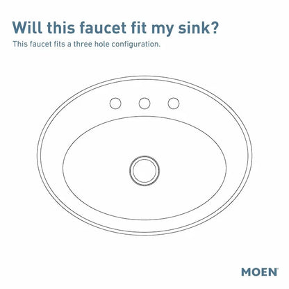 MOEN Flara 8 in. Widespread 2-Handle Bathroom Faucet Trim Kit with Drain Assembly in Polished Nickel