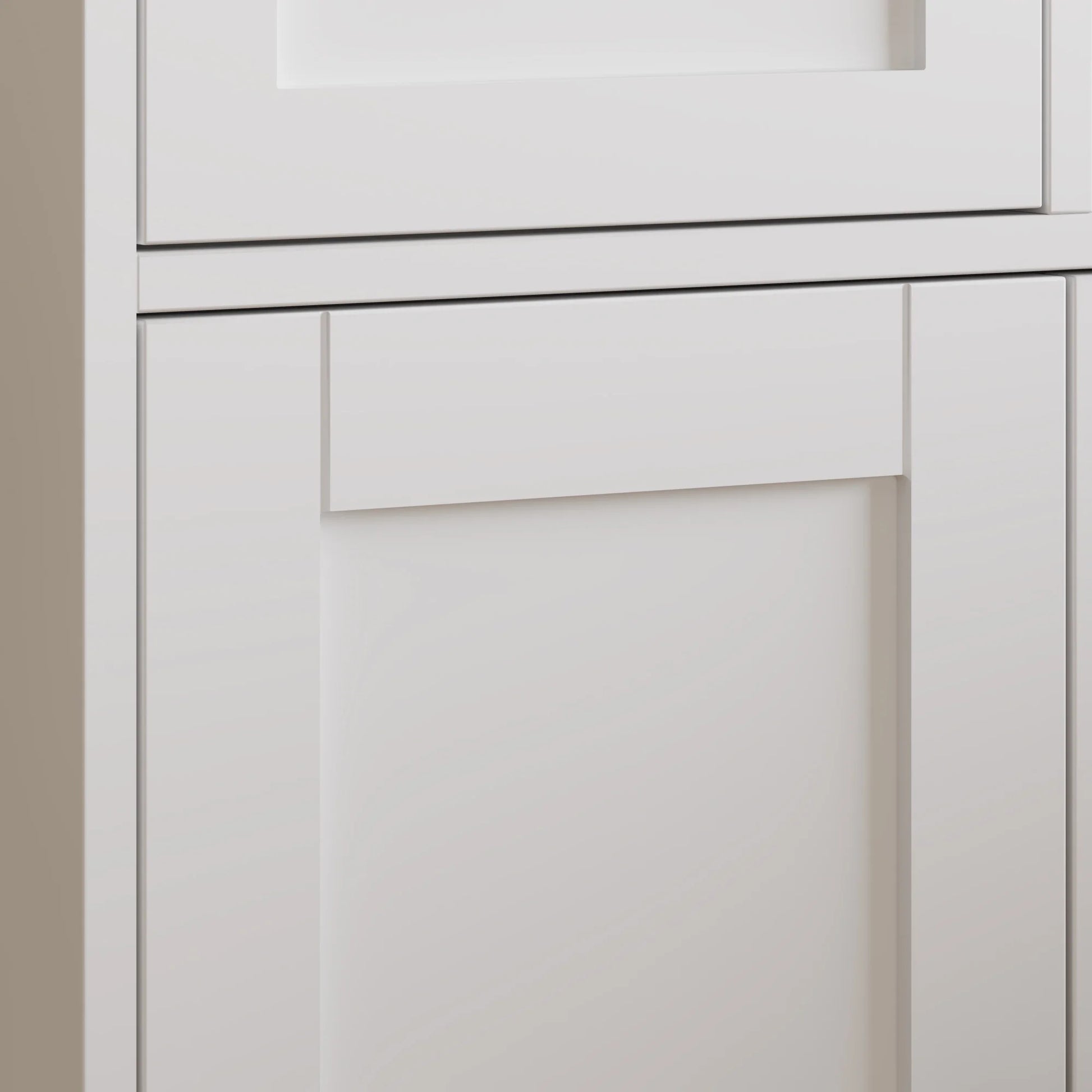 UBesGoo Tall Bathroom Cabinet Storage with 4 Doors & 2 Drawers, Wooden Kitchen Hutch, Large Display Cabinet, White