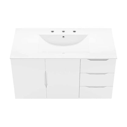Modway Vitality 36" Bathroom Vanity in White White