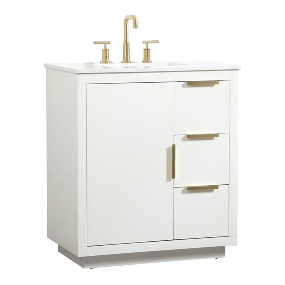 Elegant Kitchen and Bath 30 Inch Single Bathroom Vanity In Grey