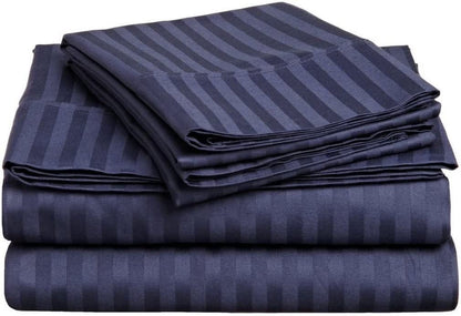 Top Split-King: Adjustable King Bed Sheets - 4PC Bed Sheet Set - 100% Egyptian Cotton - 800 Thread Count - 15 Inch Deep Pocket, Top Split King, Navy Blue Solid - Split Down 28 inches from The top