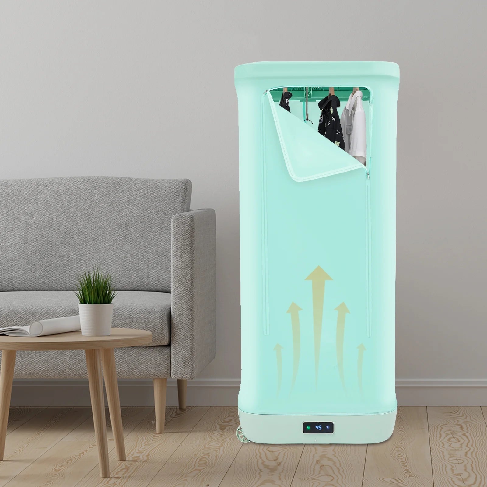 Portable Clothes Dryer Mini Electric Wardrobe Clothing Drying Machine Freestand for Homes, Dormitories