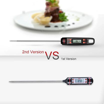 Habor Meat Thermometer, Instant Read Digital Cooking Thermometer, Grilling Thermometer with Super Long Probe for Kitchen BBQ Grill Smoker Meat Oil Milk Yogurt Temperature