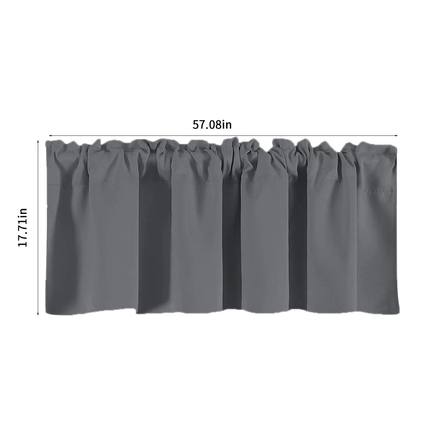 Blackout Curtains Kitchen Curtain,Short Curtains Half Window Curtains for Bedroom,Privacy Curtain Tiers for Windows, Energy Saving Curtain Tiers for Bathroom Shades,57°18inches per Panel
