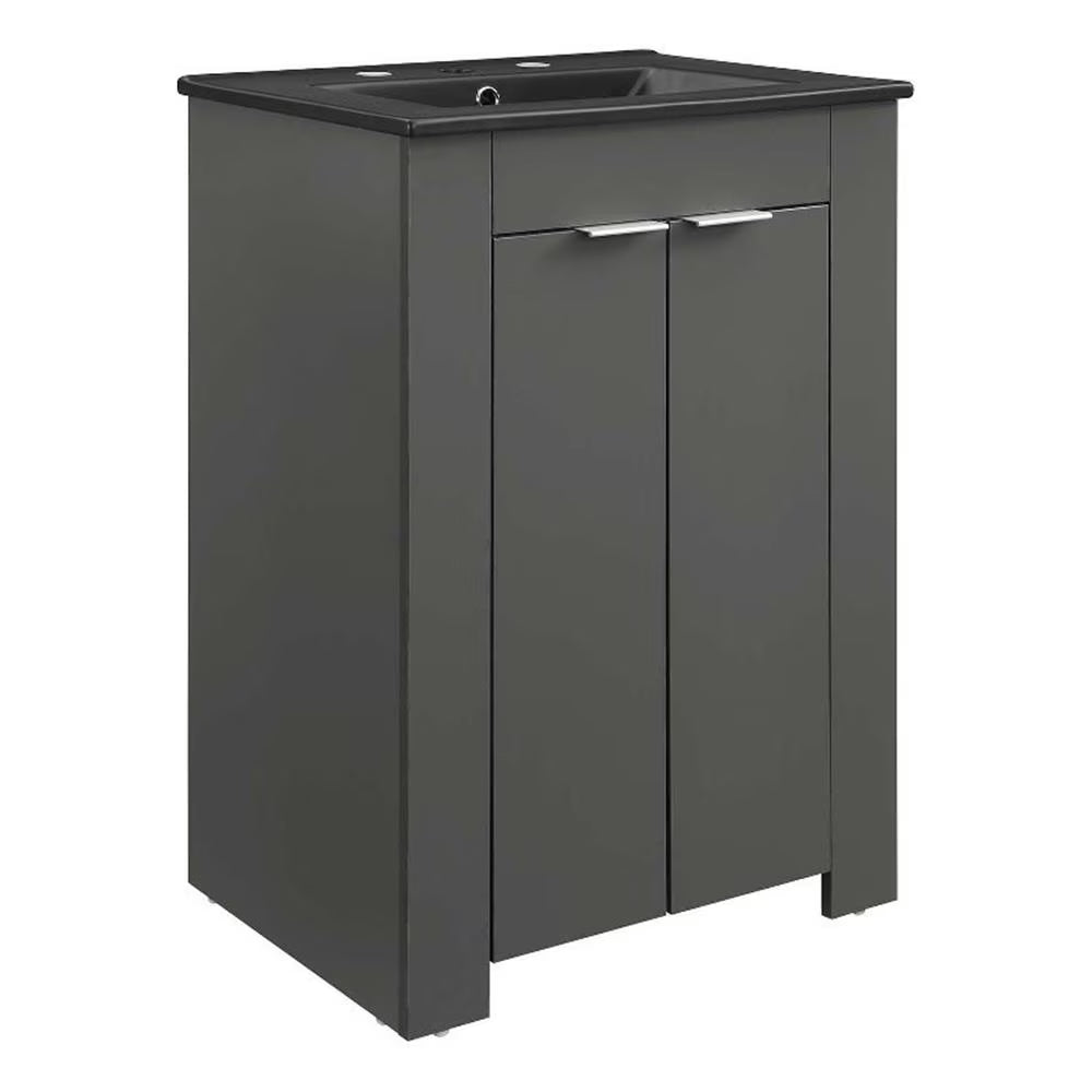 Modway Maybelle 24" Bathroom Vanity in Green Black
