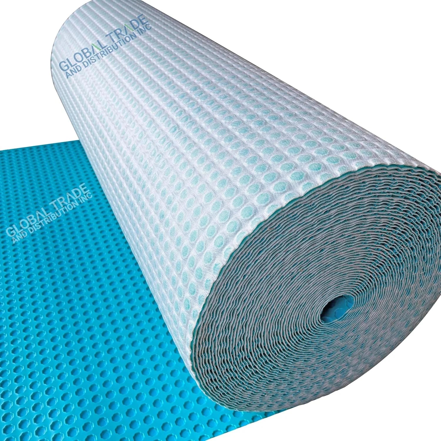 Uncoupling Waterproofing Membrane Roll, 54 Sq Ft (3.3 Ft x 16.4 Ft), 1/8'' Anti-Fracture Mat, Crack Isolation Flooring Underlayment for Bathroom Floor Tile, Subfloor