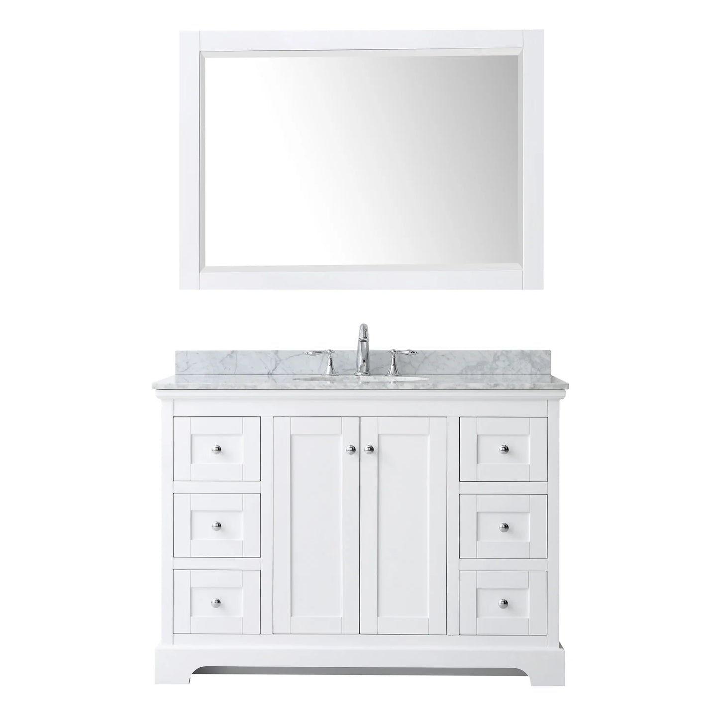 Wyndham Collection Oval Sink Wood Single Bathroom Vanity in White/Gold