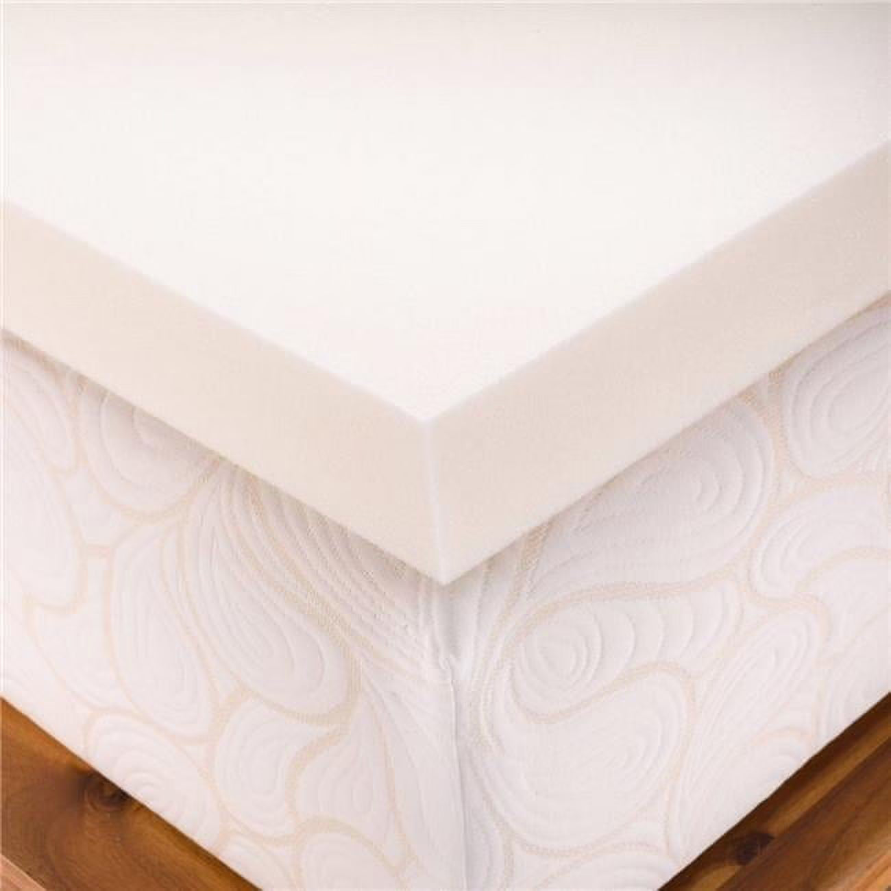 Memory Foam Solutions UBSPUMF2803 Full/Double Size 3 Inch Thick Medium Firm Conventional Polyurethane Foam Mattress Pad Bed Topper Made in the USA