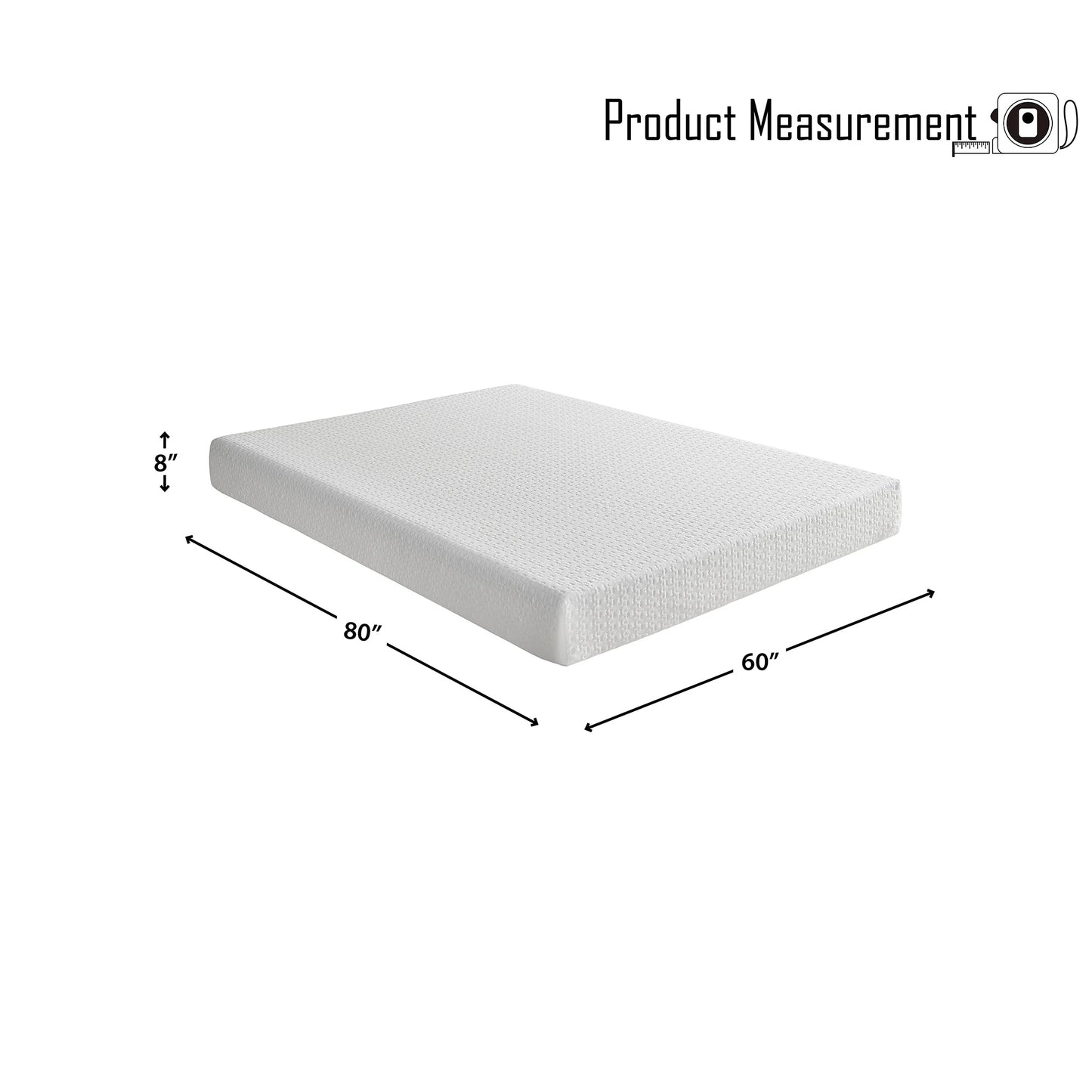 OakvillePark Malden 8-Inch Gel Infused Memory Foam Mattress, Queen