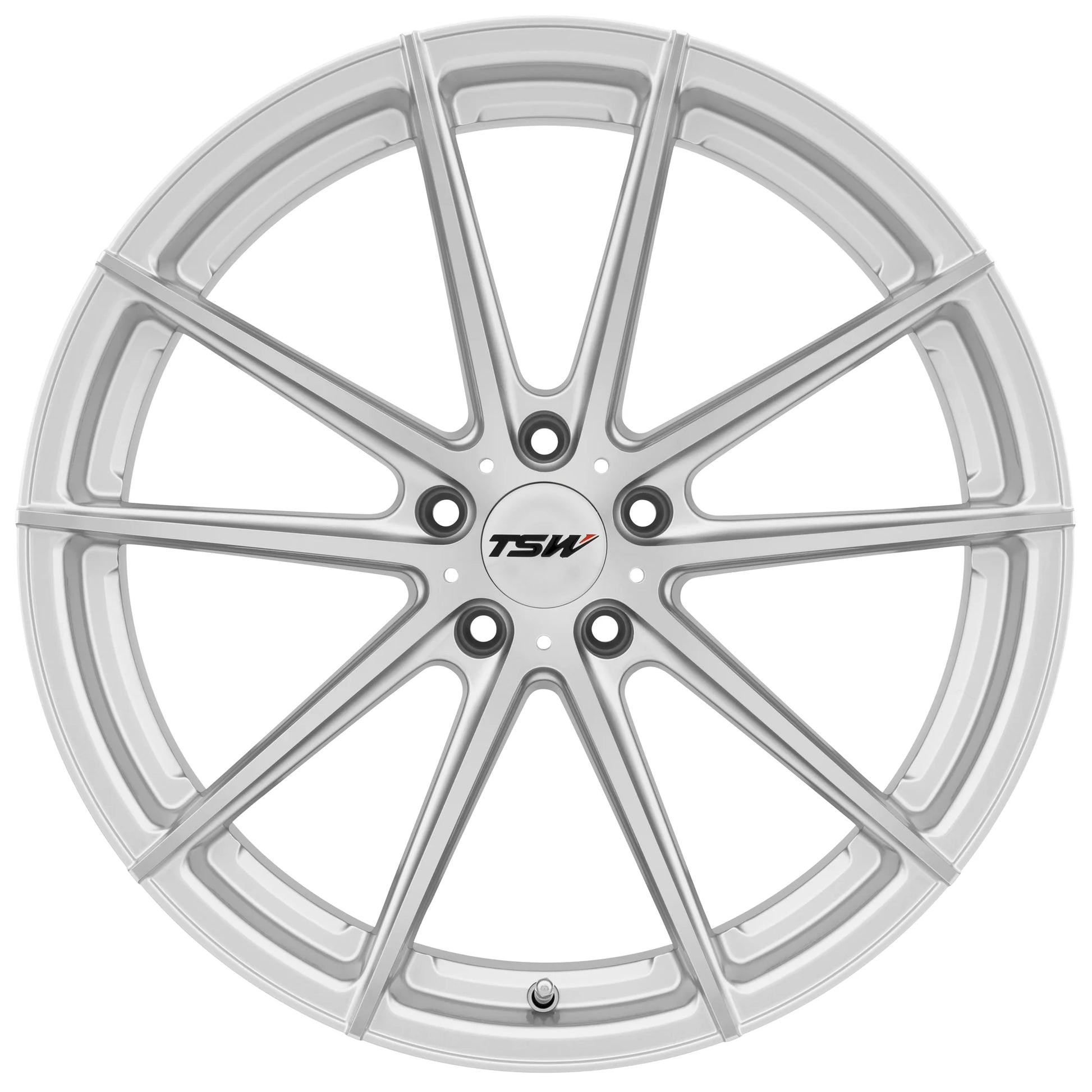 Tsw Bathurst 19X9 5X120 15Et 76.1Cb Silver W/Mirror Cut Face Wheel