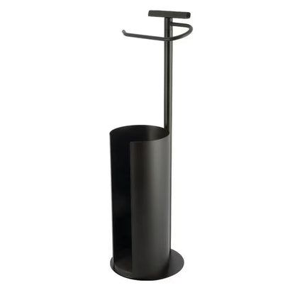 Kingston Brass Continental Freestanding Toilet Paper Holder with Roll Storage and Phone Stand Polished Chrome