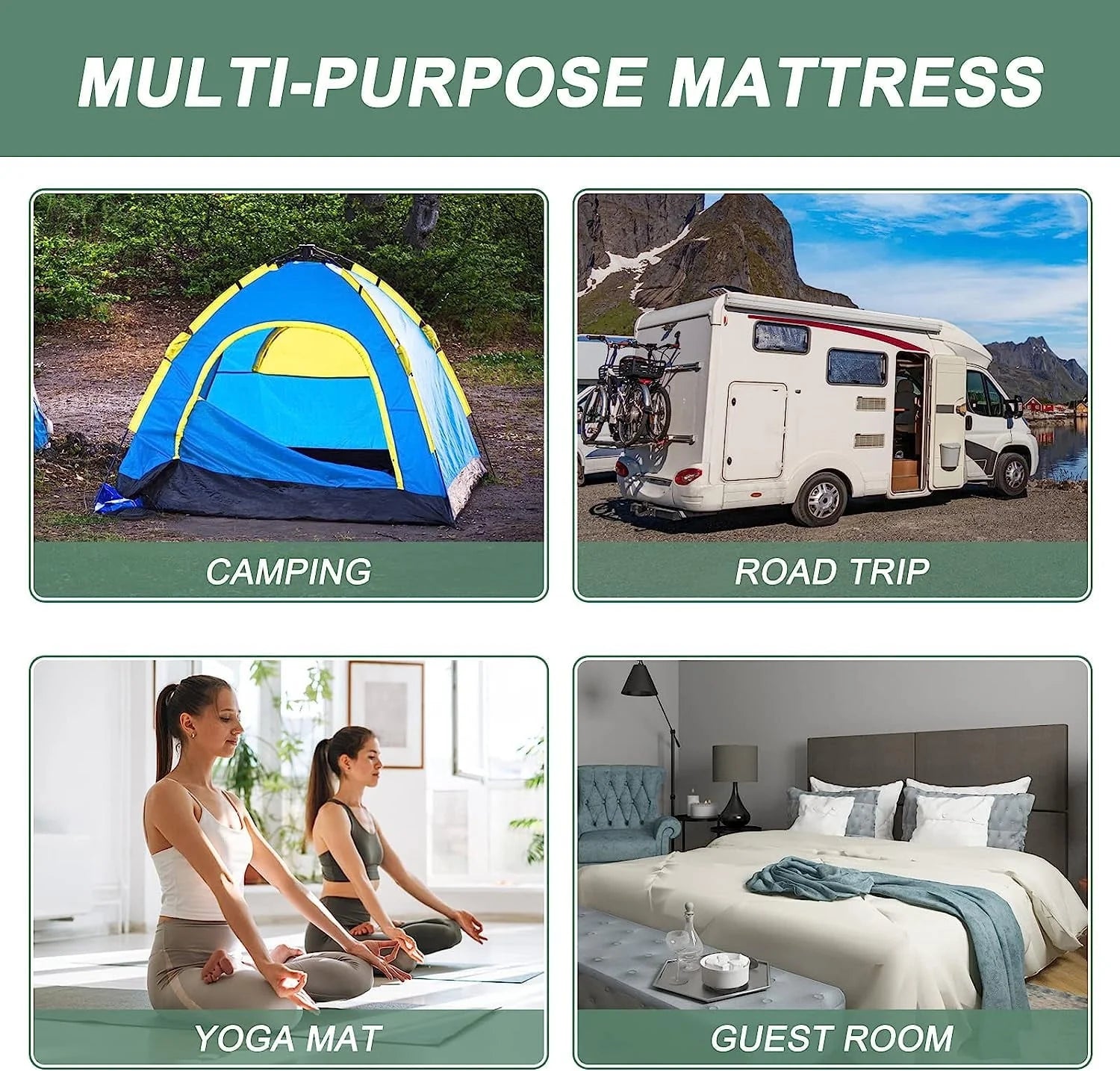 Lilypelle Japanese Floor Mattress Futon Mattress, Thicken Tatami Mat Sleeping Pad Mat Foldable Roll Up Mattress Boys Girls Dormitory Mattress Pad Kids Floor Lounger Bed and Sofas, Coffee, Full Size