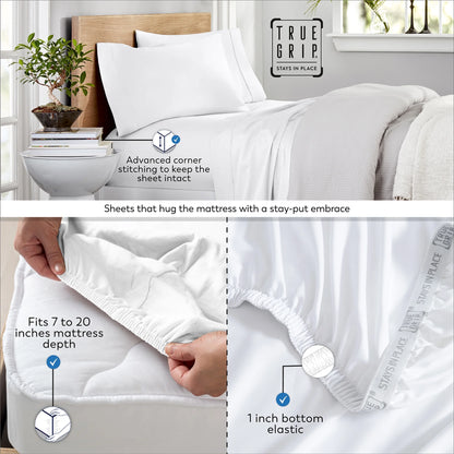 Aireolux 100% Cotton Egyptian 1000 Thread Count Queen Bed Sheet Set - 4-Piece Silky Sateen, Deep Pocket, Super Soft & Breathable, Yellow