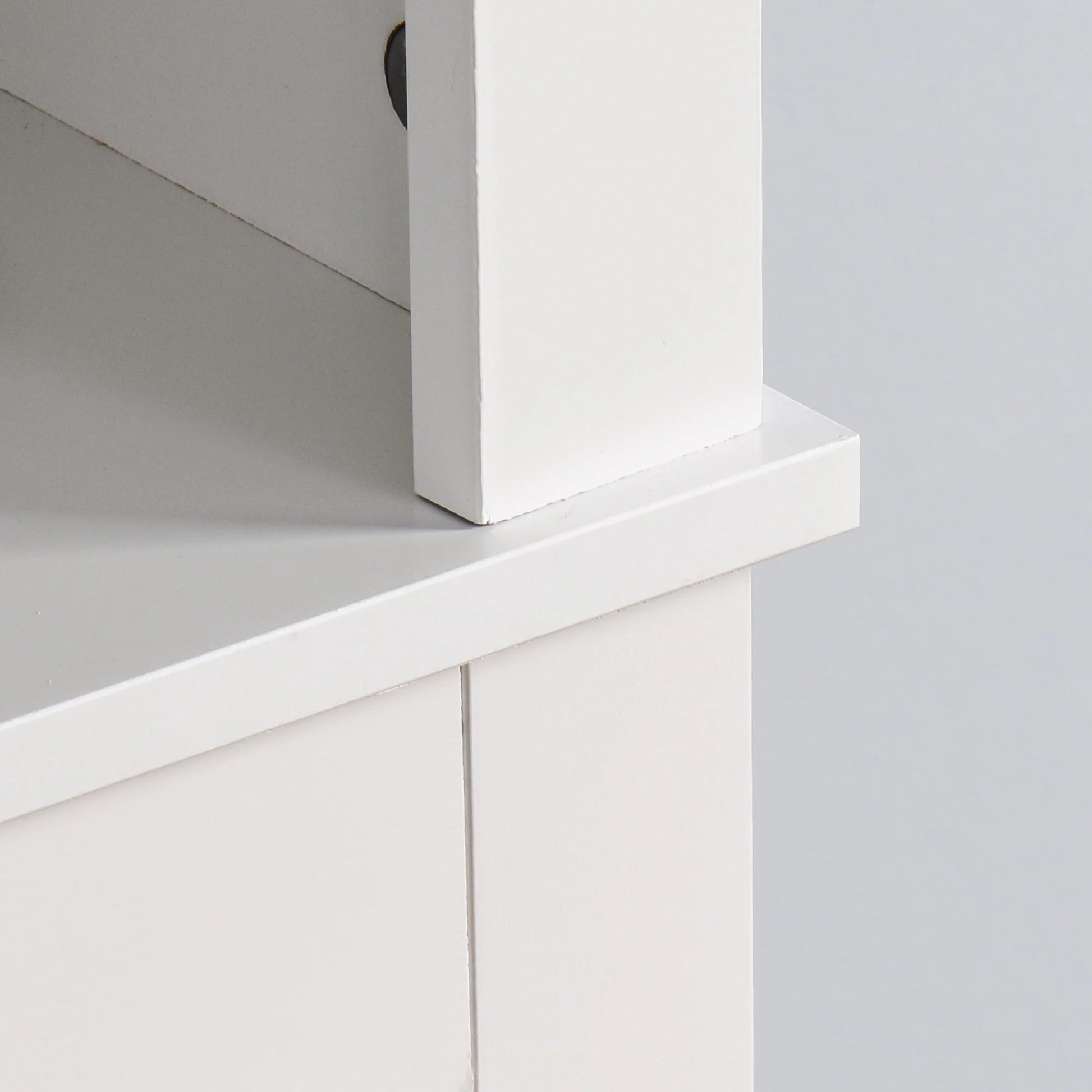 Ktaxon 67"H Over The Toilet Storage, Bathroom Space Saver, Bathroom Cabinet with Double Door & Adjustable Shelves, White