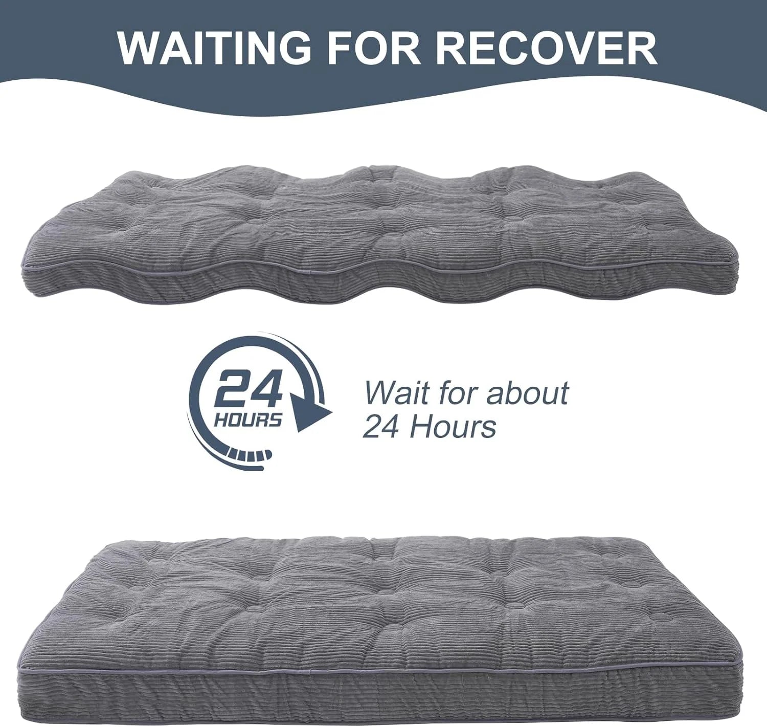Slsy 6" Daybed Futon Mattress Memory Foam Futon Mattress, Thick Folding Sleeping Pad Breathable Floor Mattress for Adults, 5-Layer Foam Filling (Frame Not Included)