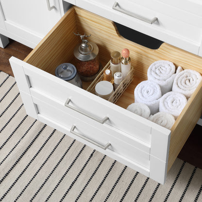 Ove Decors Tahoe II 60 W x 21" D Freestanding Bathroom Vanity with Single Sink, Pure White