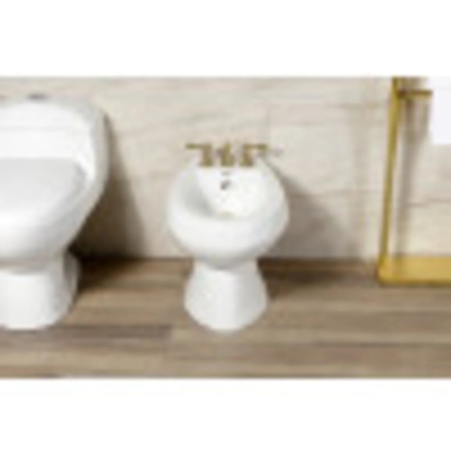 Kingston Brass KB327AL Victorian Three-Handle Bidet Faucet, Brushed Brass