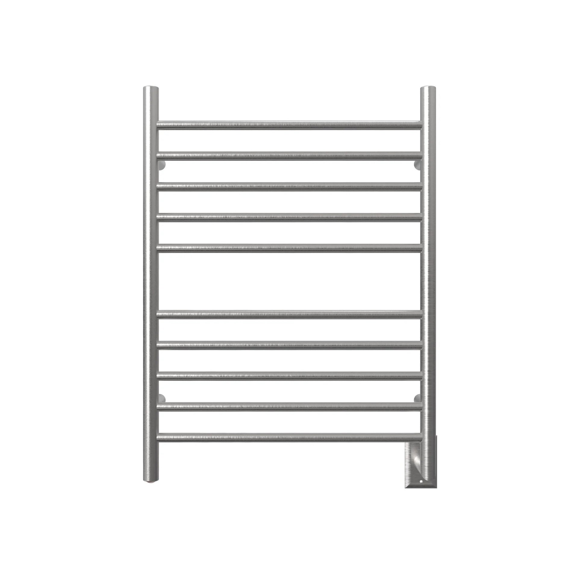 Amba Products 33.5" Gold Hardwired Straight 10 Polished Bar Towel Warmer