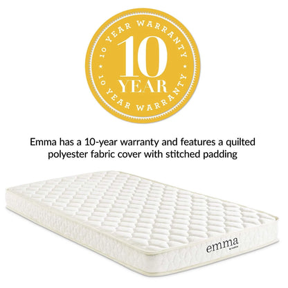 Modway Mila 6" Twin Mattress Foam Set of 2 in