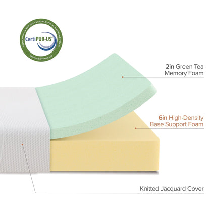 Spa Sensations Serenity by Zinus 8" Memory Foam Mattress, Full