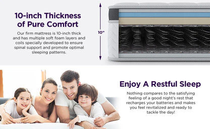 NapQueen Maxima 10°?Hybrid of Cool Gel Infused Memory Foam and Coils Mattress, Full