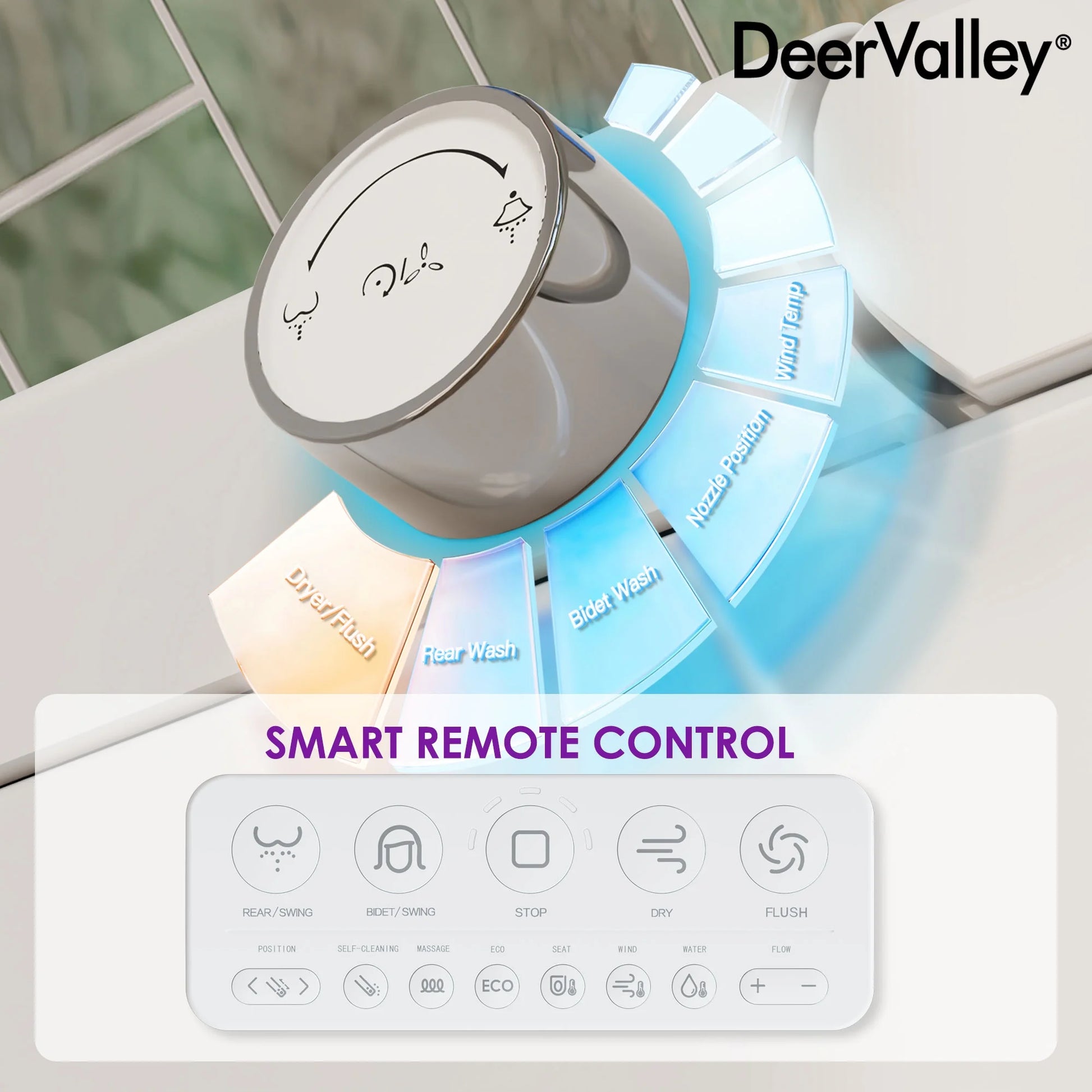 Tankless Elongated Smart Toilet Bidet 1.28 GPF in White with Auto Flush, Heated Seat, Warm Air Dryer, Digital Display