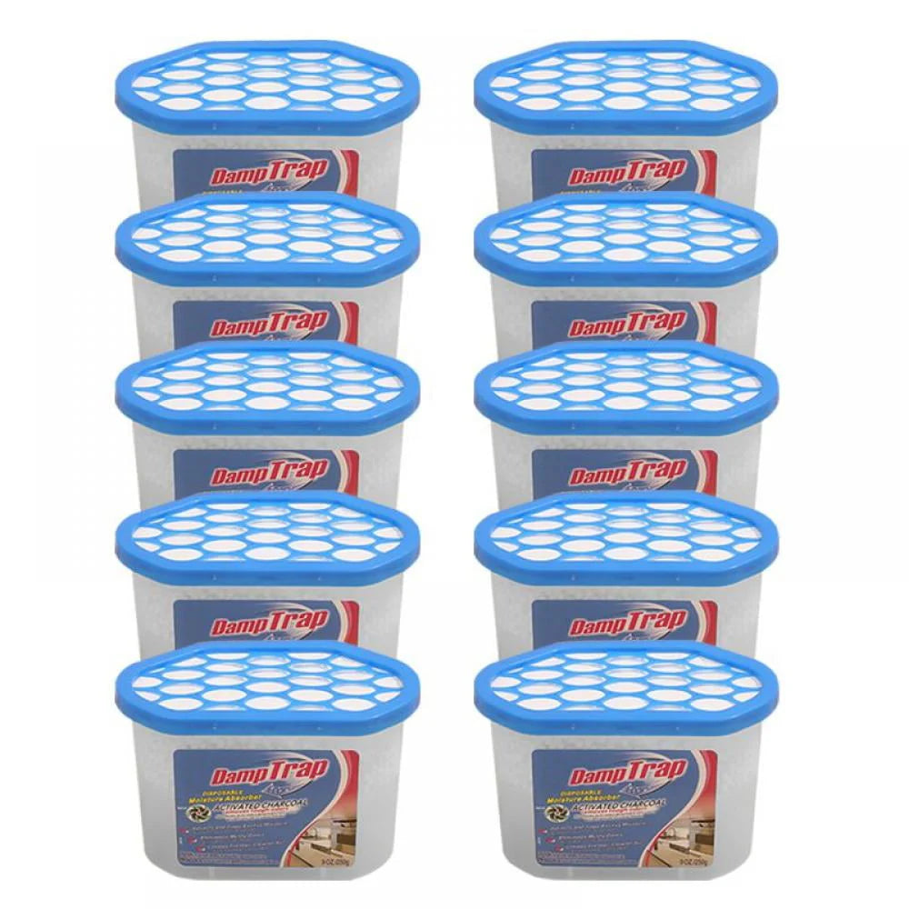 HULKLIFE Dehumidifier Box Of 250ml Calcium Chloride Condensation Remover Moisture Absorber Dehumidifiers for Damp Mould Moisture In Home Kitchen Wardrobe Bedroom