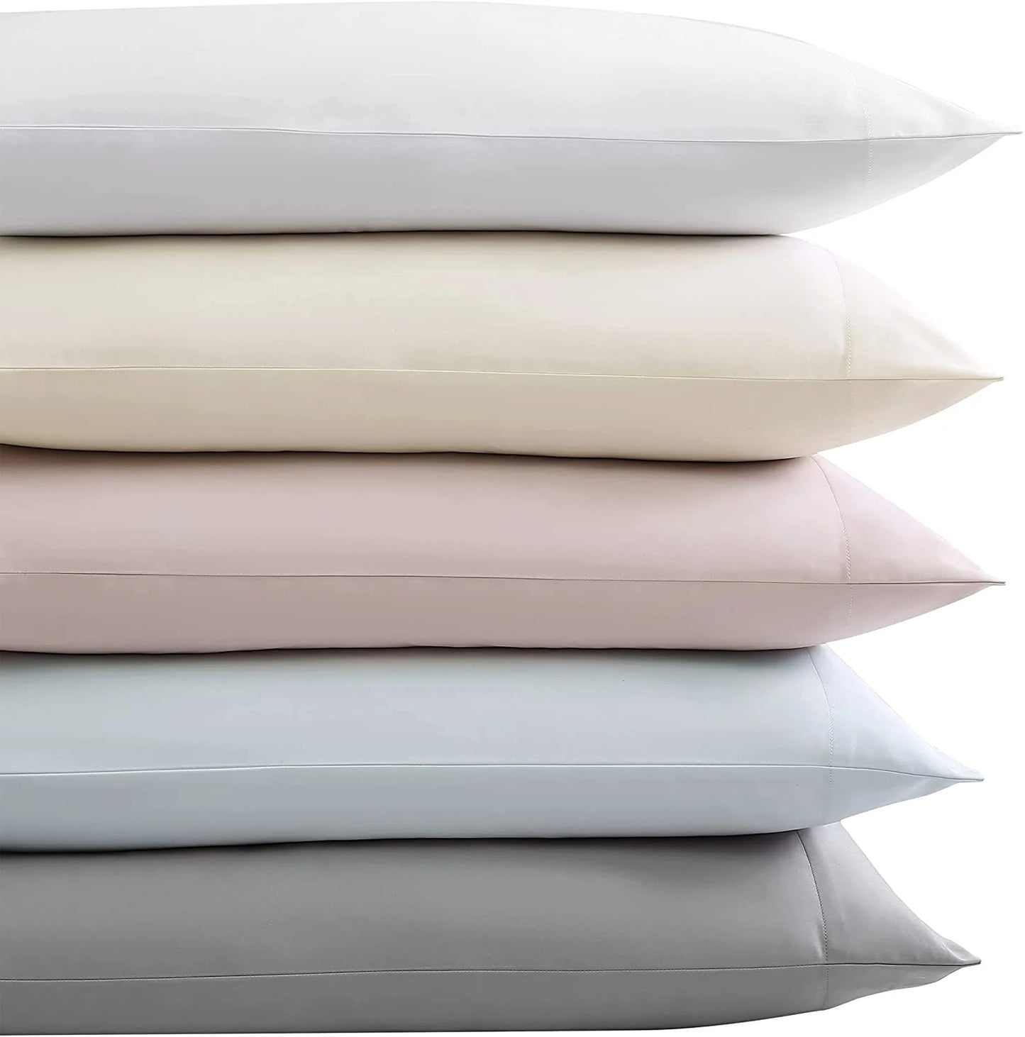 Vera Wang 800 Collection Bed Sheet Set - 800 Thread Count, Silky Smooth Wrinkle-Resistant Bedding, King, White White King