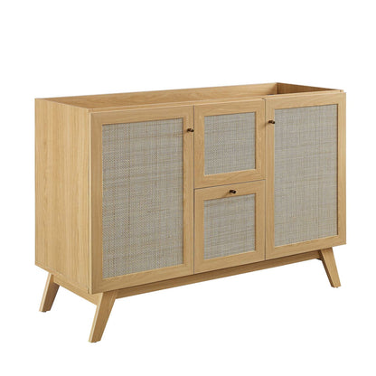 Modway Soma 48°?Double Sink Bathroom Vanity in Oak White