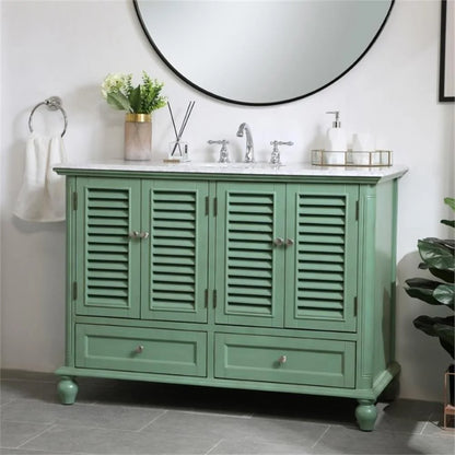 48 inch single bathroom vanity in blue