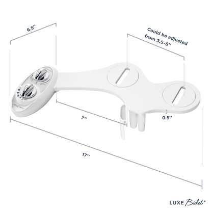 LUXE Bidet W85 Dual-Nozzle Self-Cleaning Bidet Attachment
