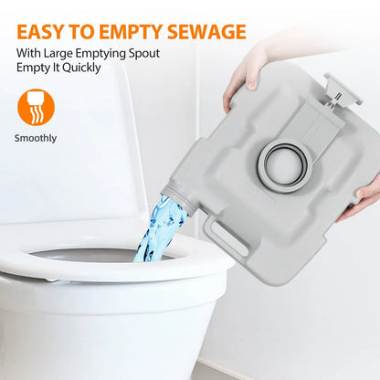 Portable Camping Sink with Rolling Wheels, Hand Washing Station with 30 L Water Capacity, Soap Dispenser, Towel Holder, Ideal for Outdoor Camping