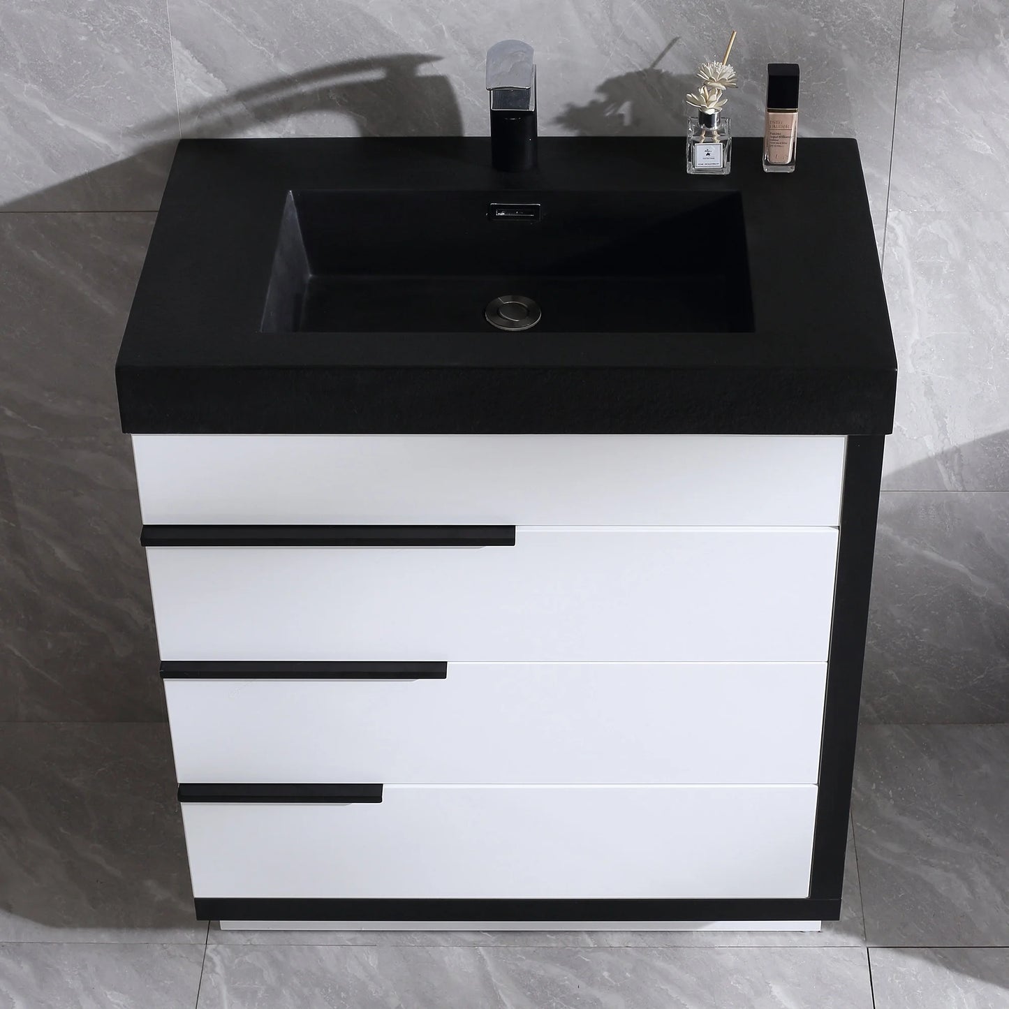 Dowell Topmount Bathroom Resin Basin 000 1818BP
